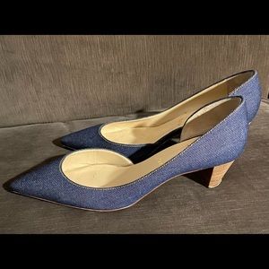 AUTHENTIC Christian Louboutin Blue Denim Karera Pumps heels (size 41/11 US)